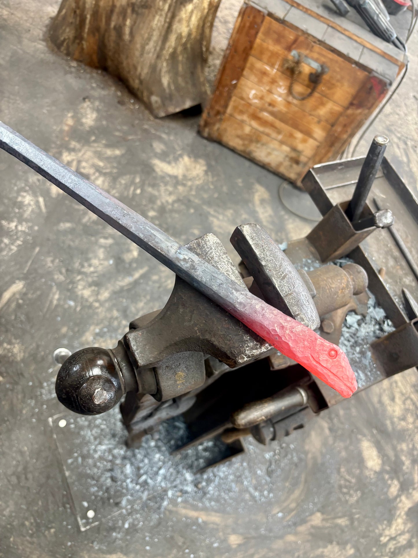 Snake fire poker