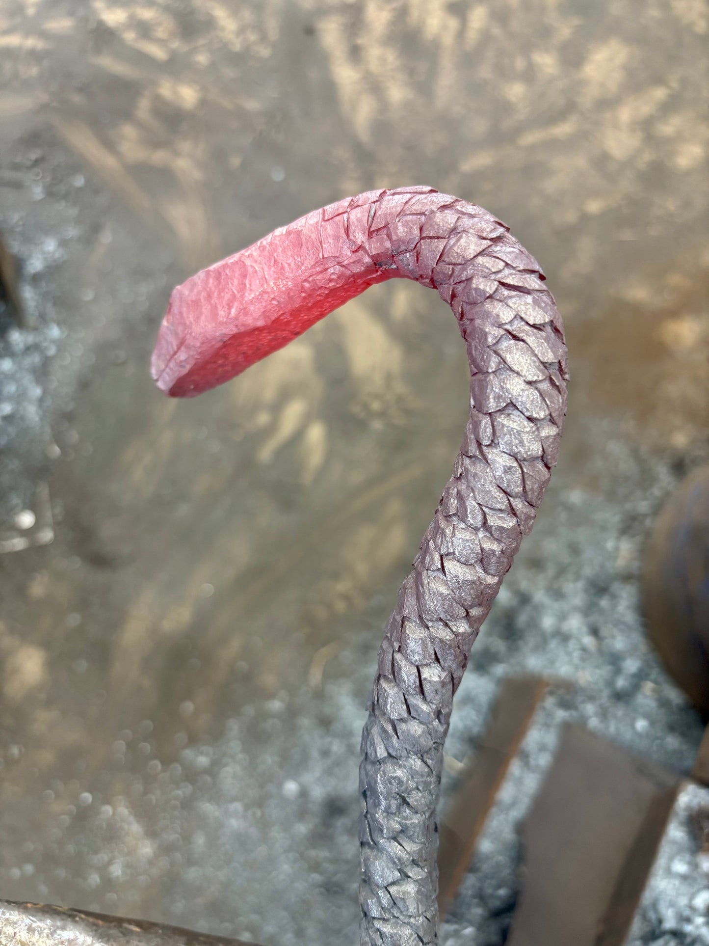Snake fire poker