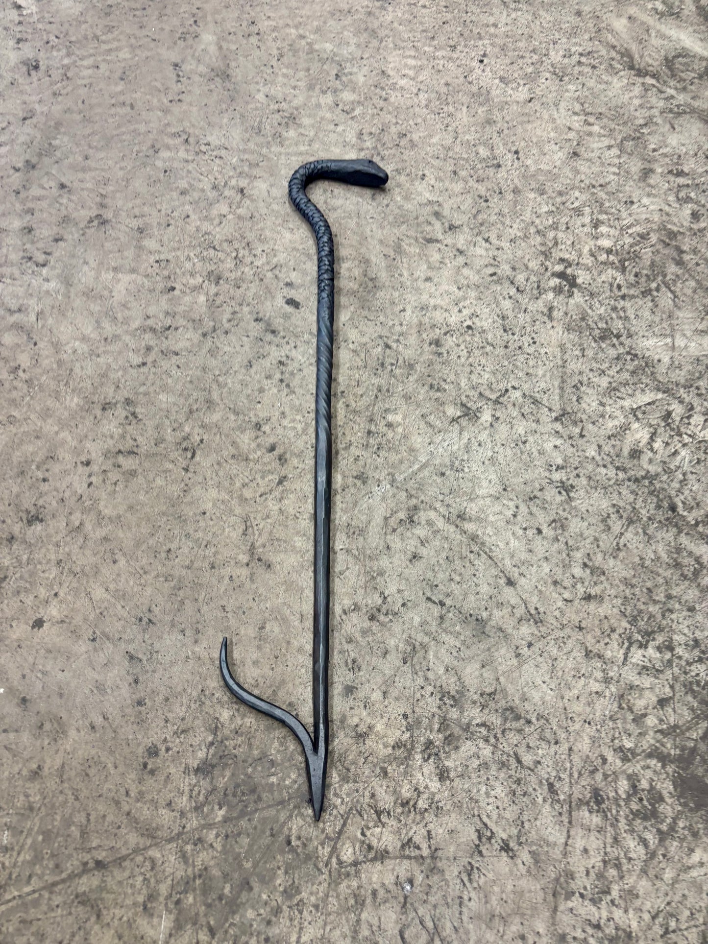 Snake fire poker