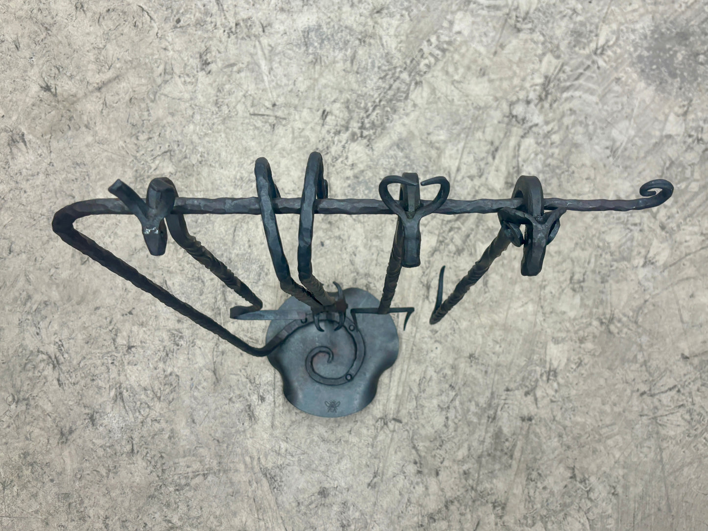 Spiral fire tool/companion set stand (fire tools not included)