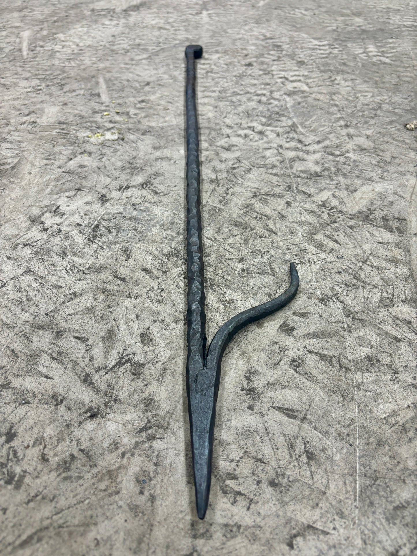 Hand forged Skull fire poker, Halloween special!