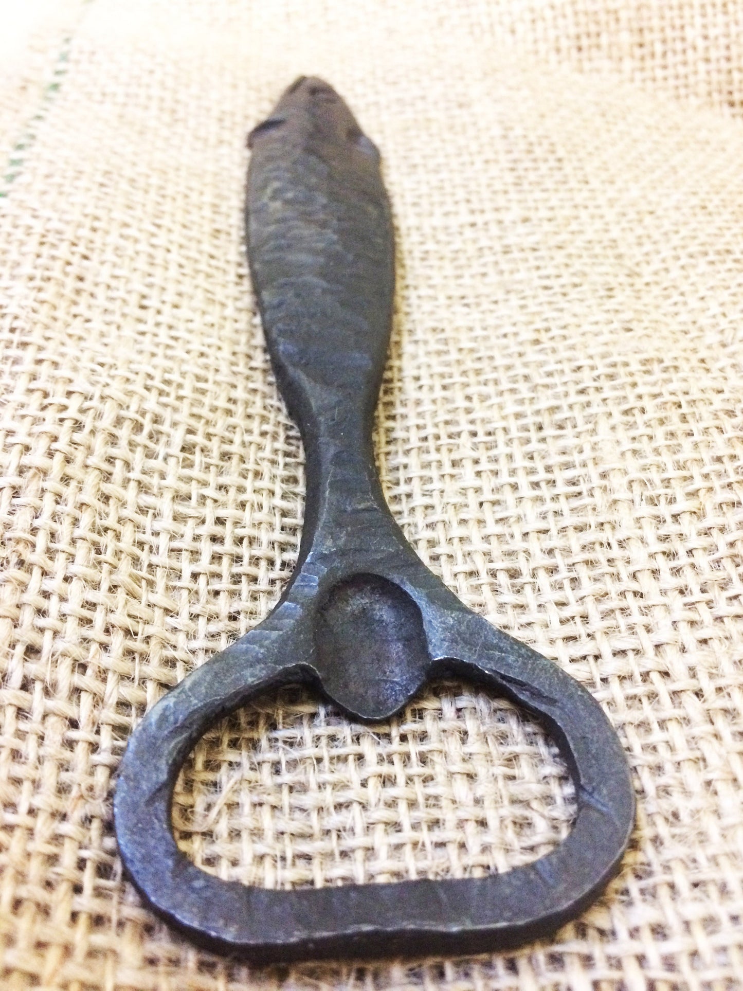 fish bottle opener/Hand forged/Blacksmith