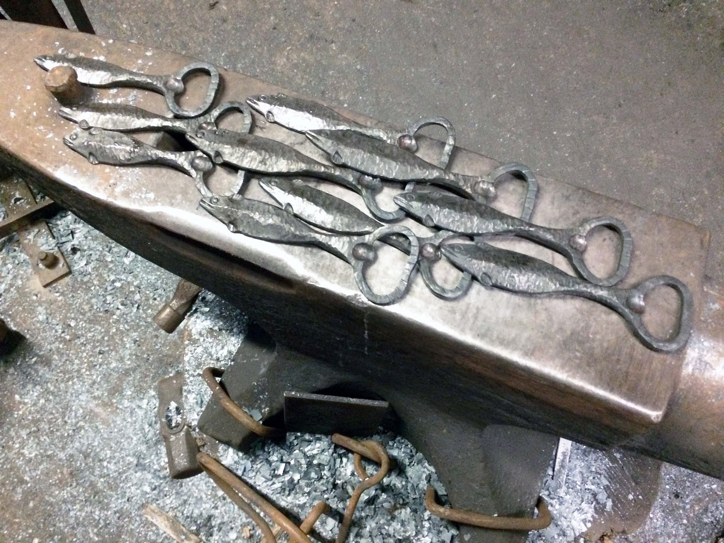 fish bottle opener/Hand forged/Blacksmith