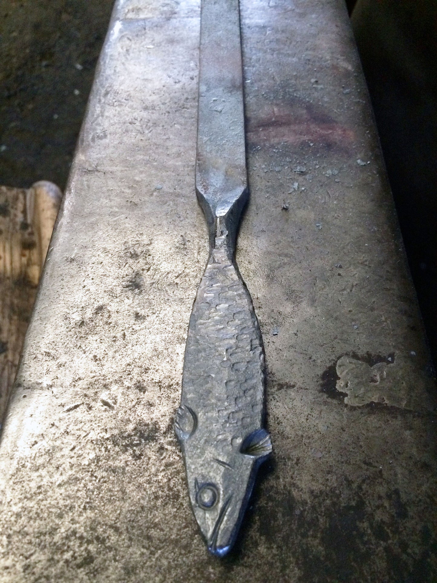 fish bottle opener/Hand forged/Blacksmith