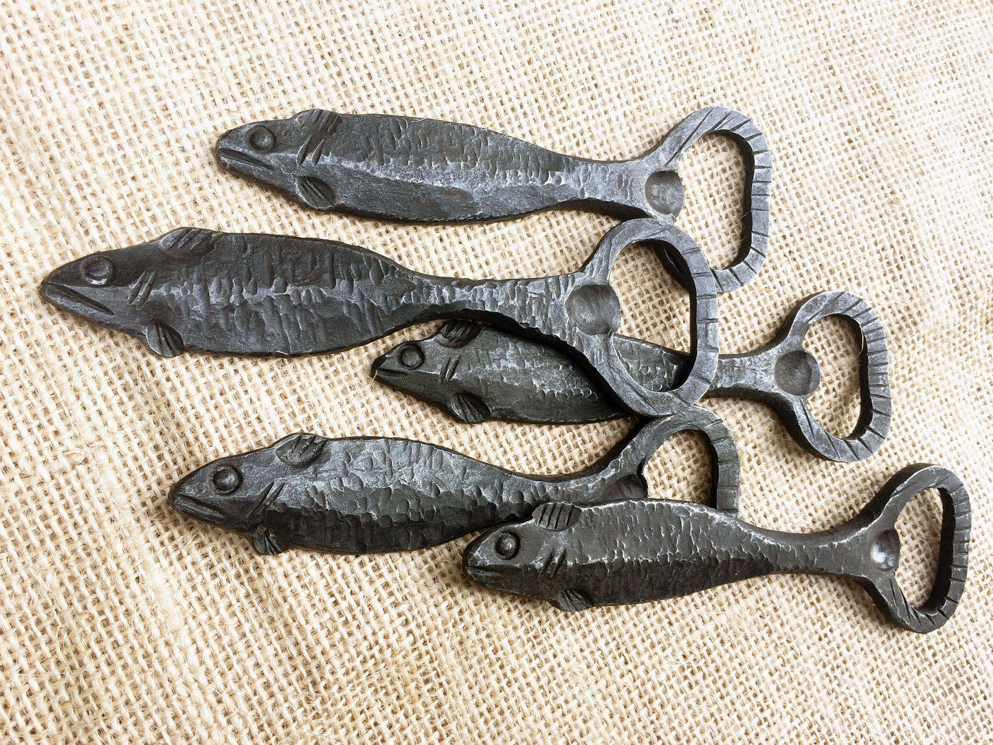 fish bottle opener/Hand forged/Blacksmith