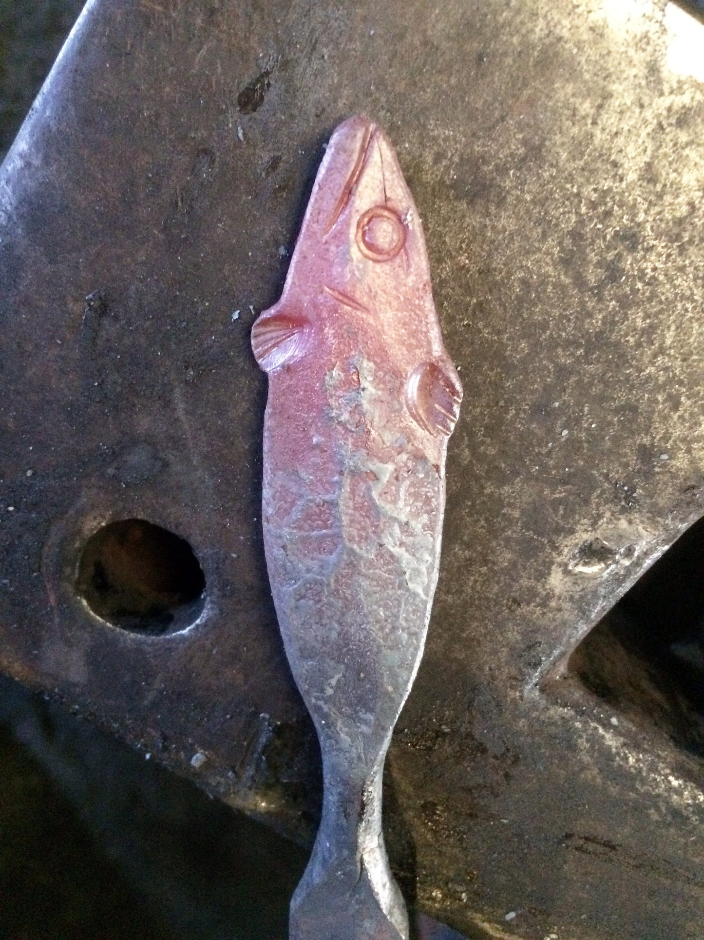 fish bottle opener/Hand forged/Blacksmith