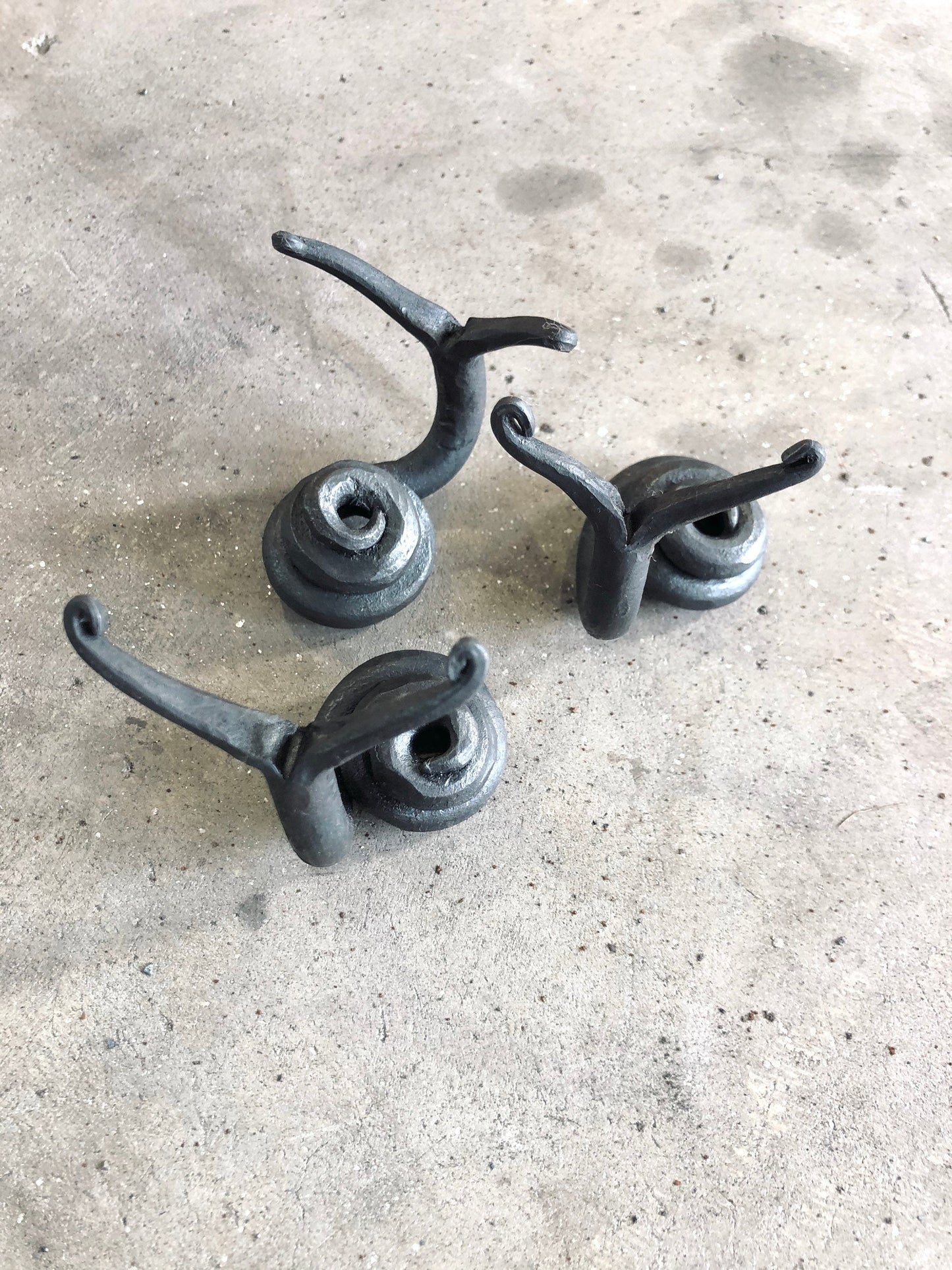 Hand forged snail paperweights/Blacksmith decretive item