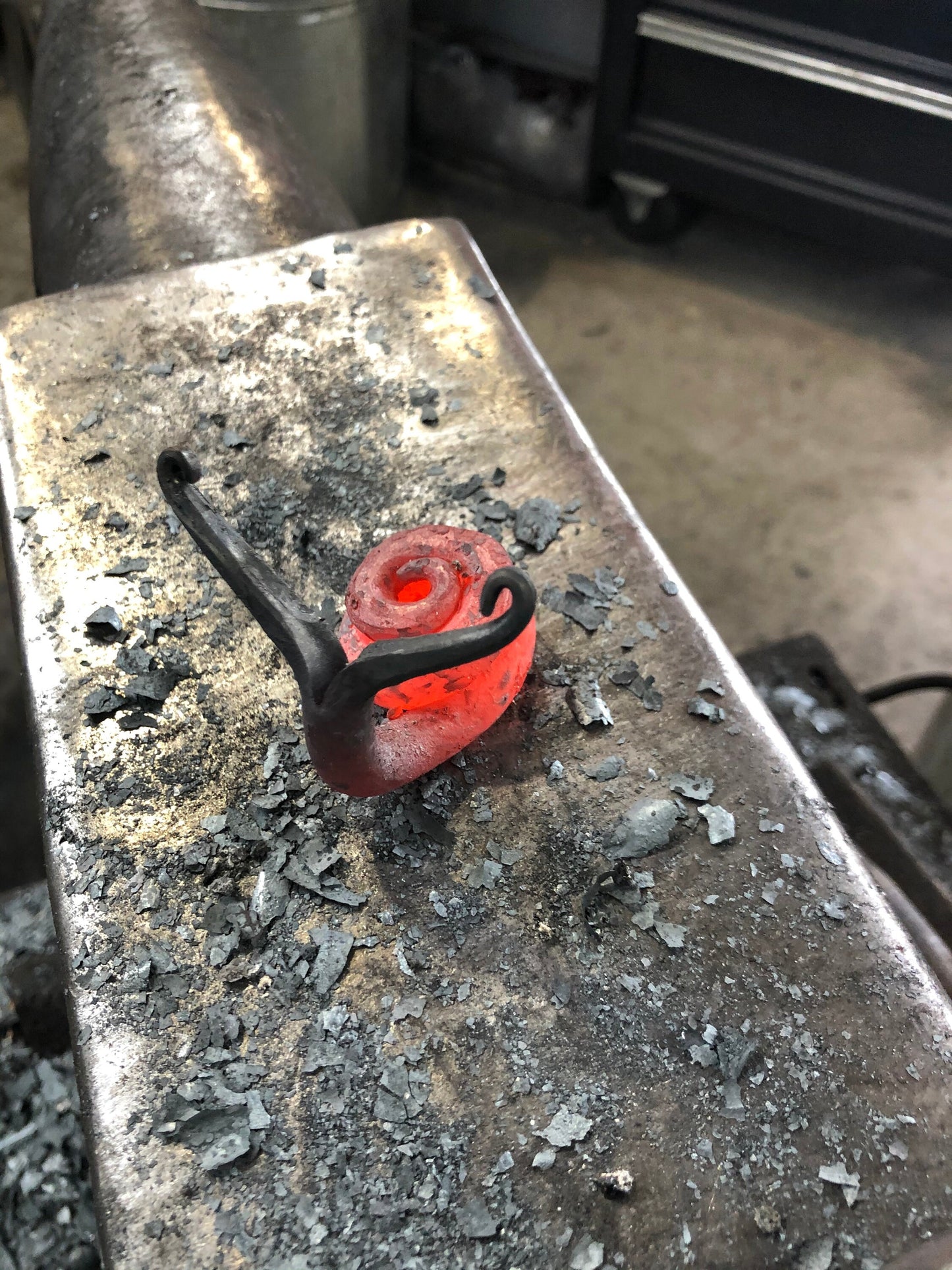 Hand forged snail paperweights/Blacksmith decretive item