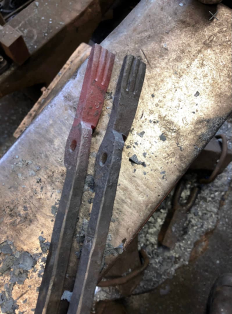 Large Fire pit/fireplace tongs. Heavy duty, forged from solid steel