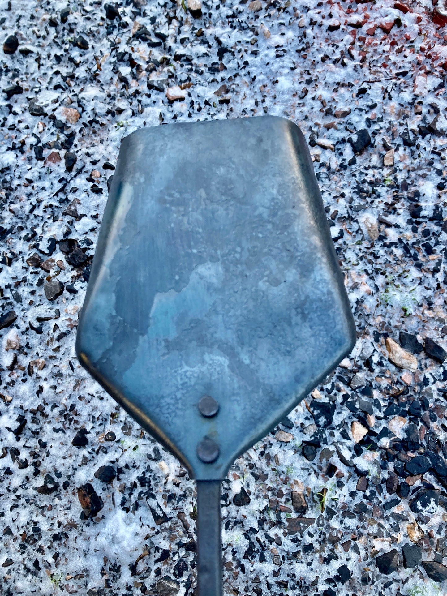 Hand forged fireplace shovel/fire tool/companion set