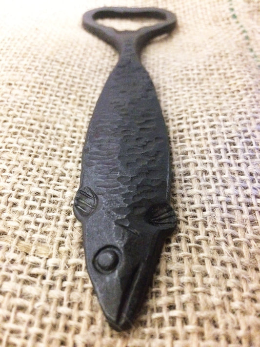 fish bottle opener/Hand forged/Blacksmith