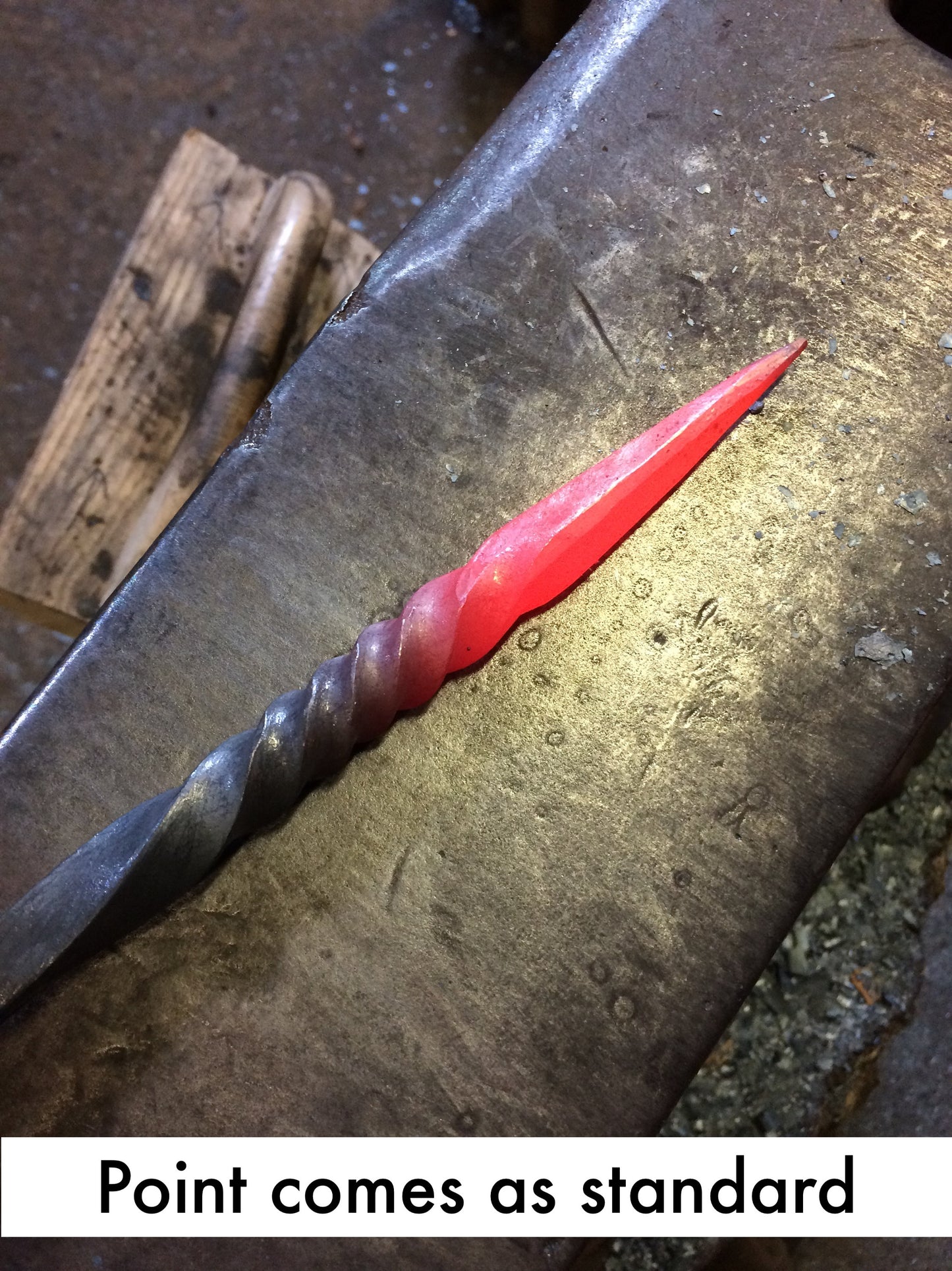 leaf fire poker/Hand forged