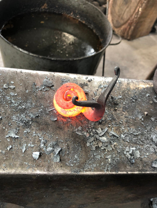 Hand forged snail paperweights/Blacksmith decretive item